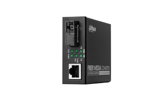 接收机-单模单纤-1310nm接收-100/1000Mbps-1*RJ45+SC-20km-独立式-标配电源