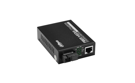 接收机-单模单纤-1310nm接收-100/1000Mbps-1*RJ45+SC-20km-独立式-标配电源